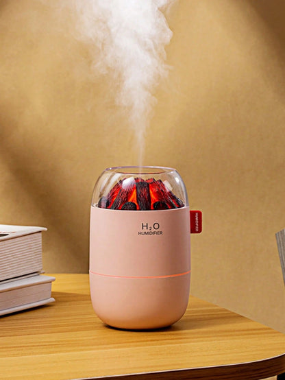 🌿 Difusor de Aromaterapia 3 en 1 – Humidificador & Llama LED 🔥