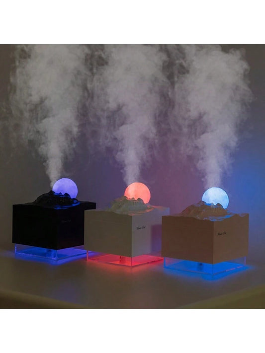 🌙 Humidificador USB Luna – Difusor de Aromaterapia con Tanque Transparente 💨✨